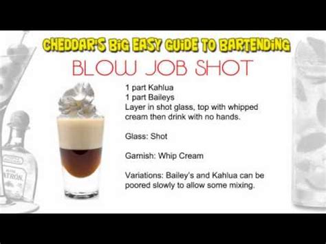 nlowjob shot|How To Make a Blow Job Shot 